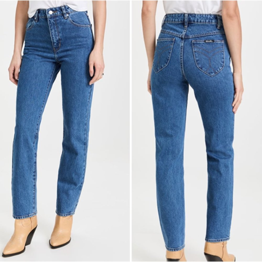 Rolla's High Waisted Straight Leg Denim Jeans - Size 26